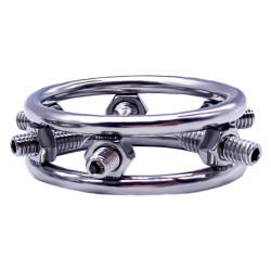 MenSteel Anneau de gland avec Pics Peaky 1.5cm